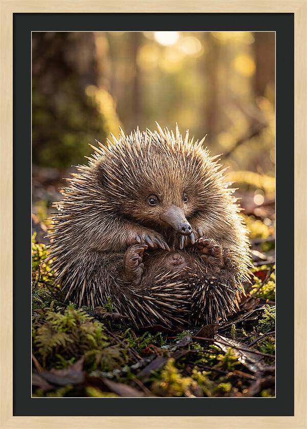 Echidna Puggle In Nature