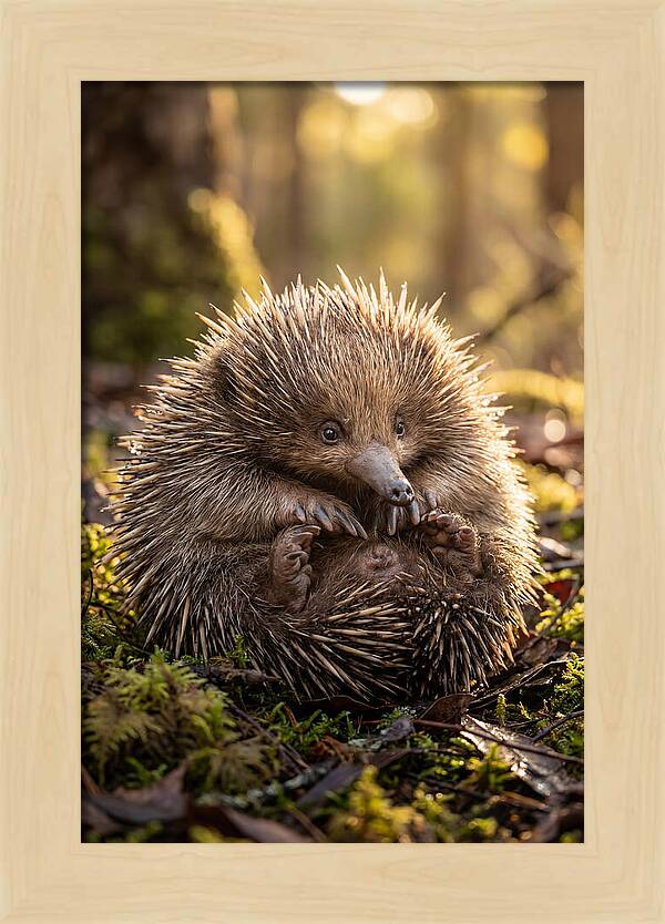 Echidna Puggle In Nature