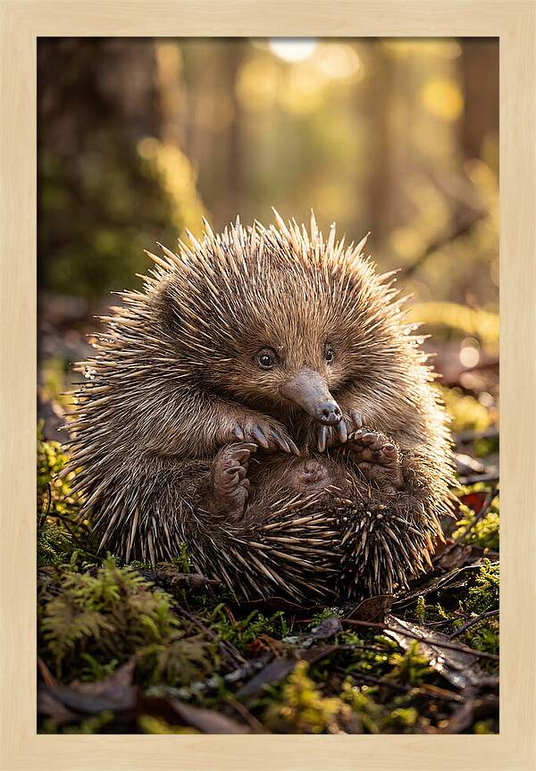 Echidna Puggle In Nature