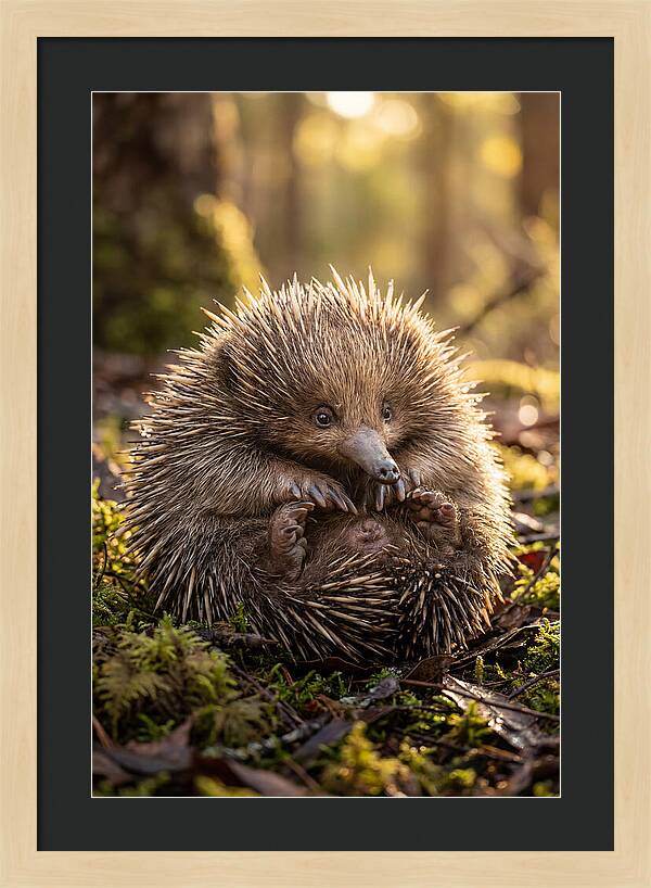 Echidna Puggle In Nature
