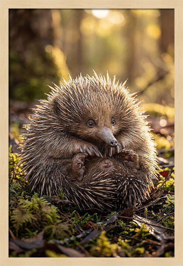Echidna Puggle In Nature