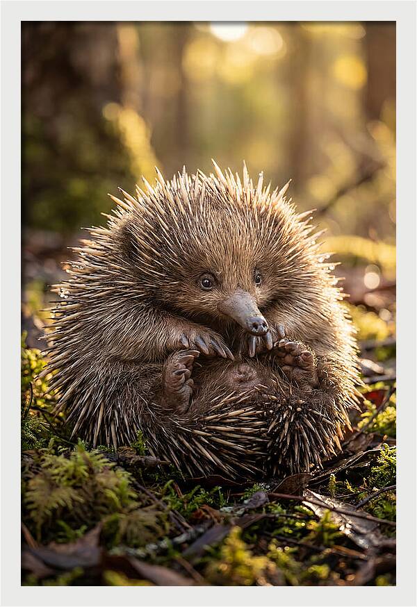 Echidna Puggle In Nature