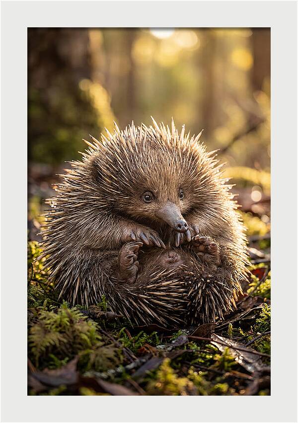 Echidna Puggle In Nature