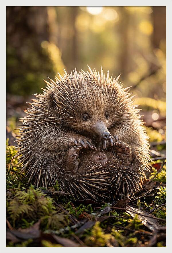 Echidna Puggle In Nature