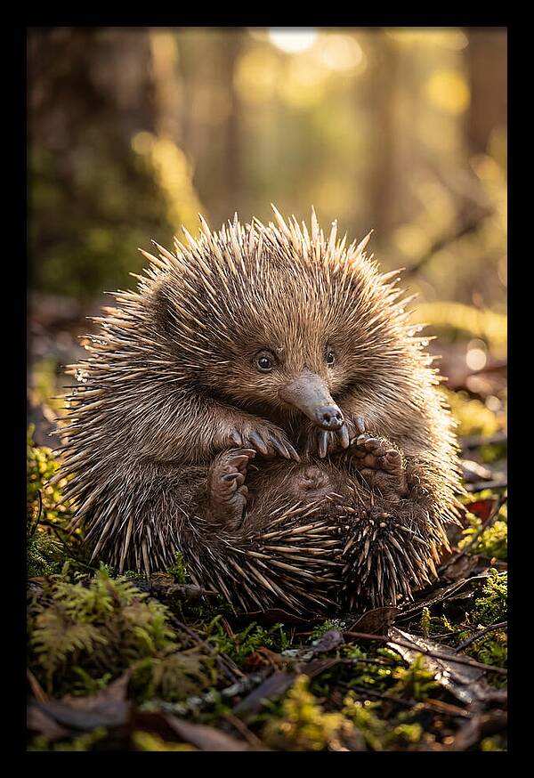 Echidna Puggle In Nature