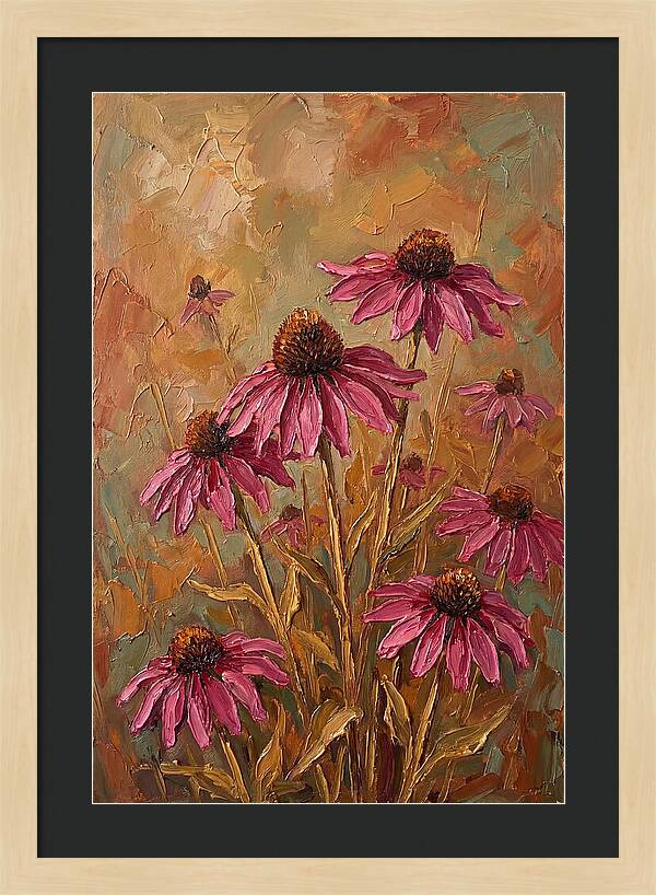 Echinacea Patch In Bloom