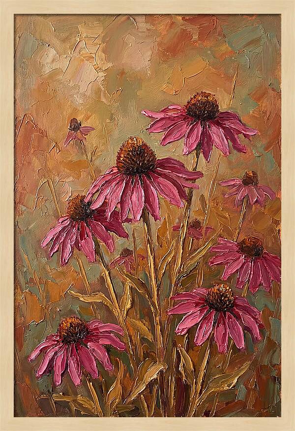 Echinacea Patch In Bloom