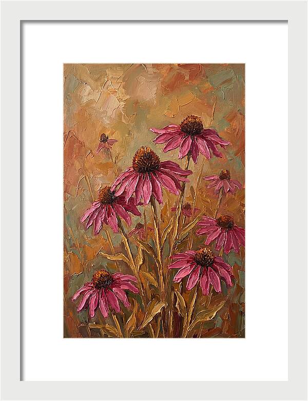 Echinacea Patch In Bloom