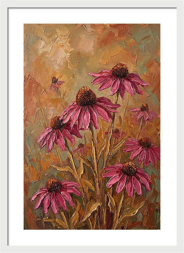 Echinacea Patch In Bloom