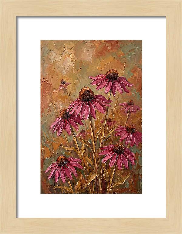 Echinacea Patch In Bloom