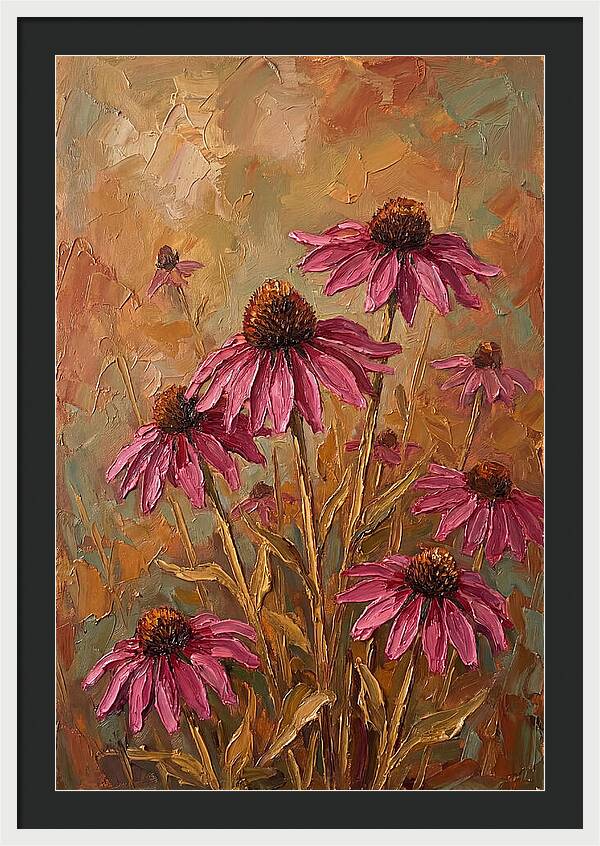 Echinacea Patch In Bloom