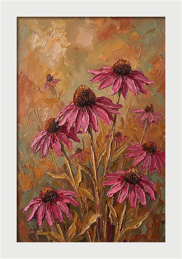 Echinacea Patch In Bloom