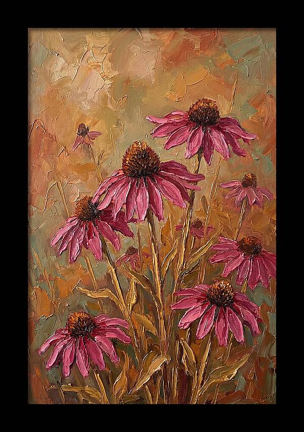 Echinacea Patch In Bloom