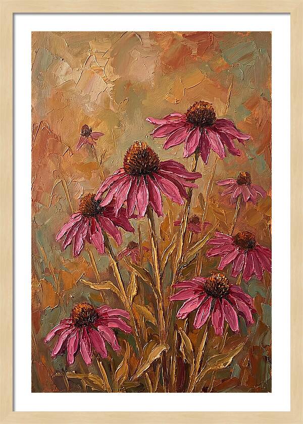 Echinacea Patch In Bloom
