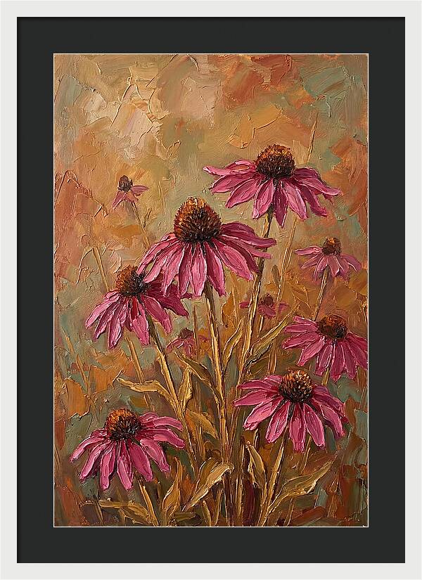 Echinacea Patch In Bloom