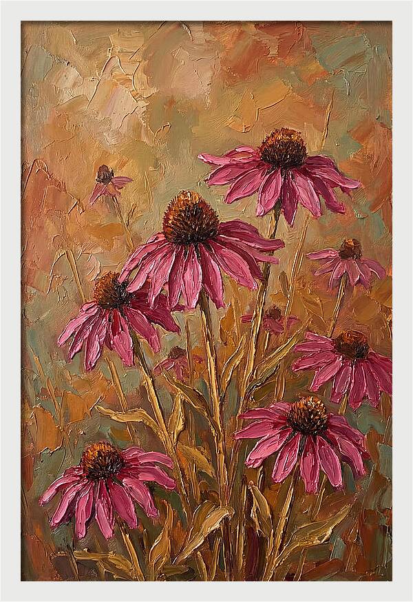 Echinacea Patch In Bloom