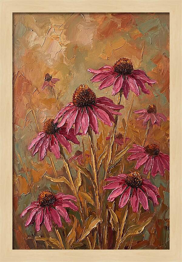 Echinacea Patch In Bloom