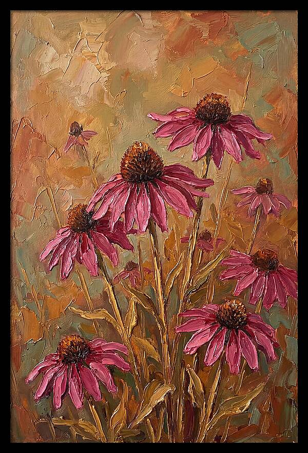 Echinacea Patch In Bloom