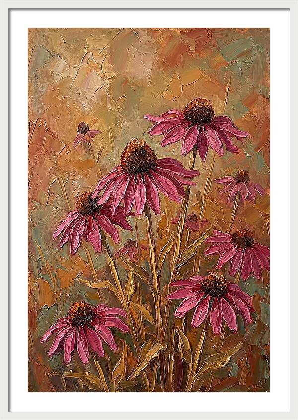 Echinacea Patch In Bloom