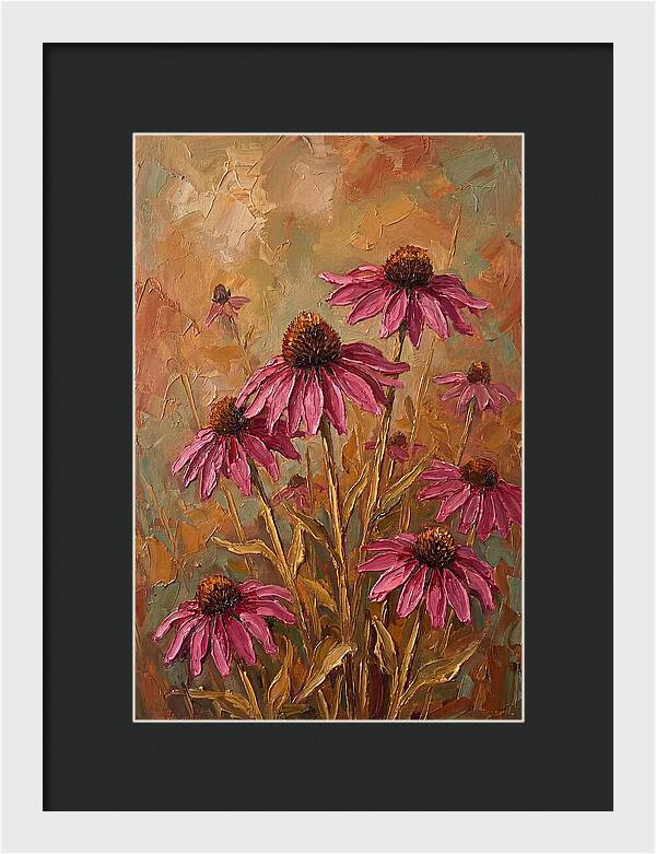 Echinacea Patch In Bloom