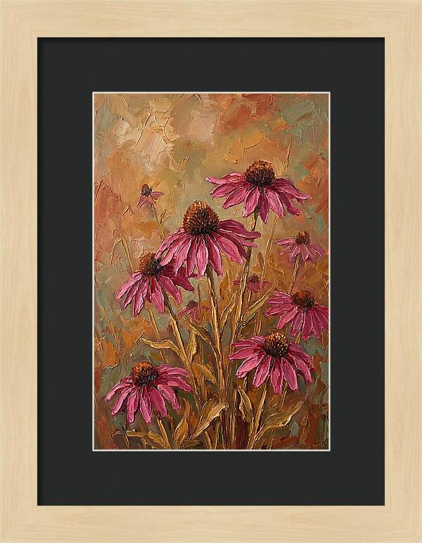 Echinacea Patch In Bloom