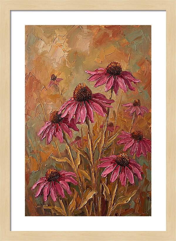 Echinacea Patch In Bloom