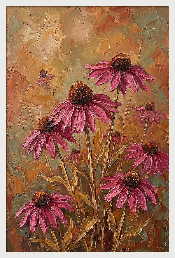 Echinacea Patch In Bloom