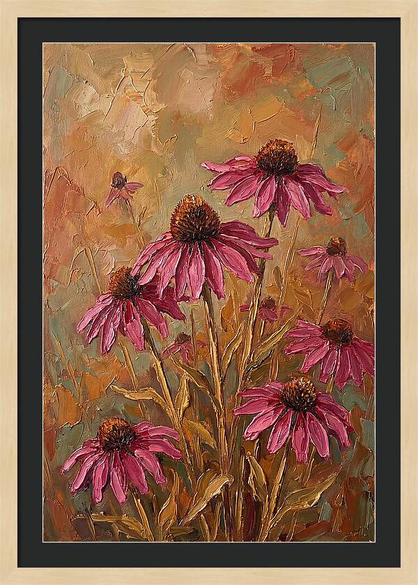 Echinacea Patch In Bloom