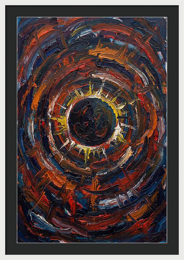 Eclipse In Vibrant Swirls