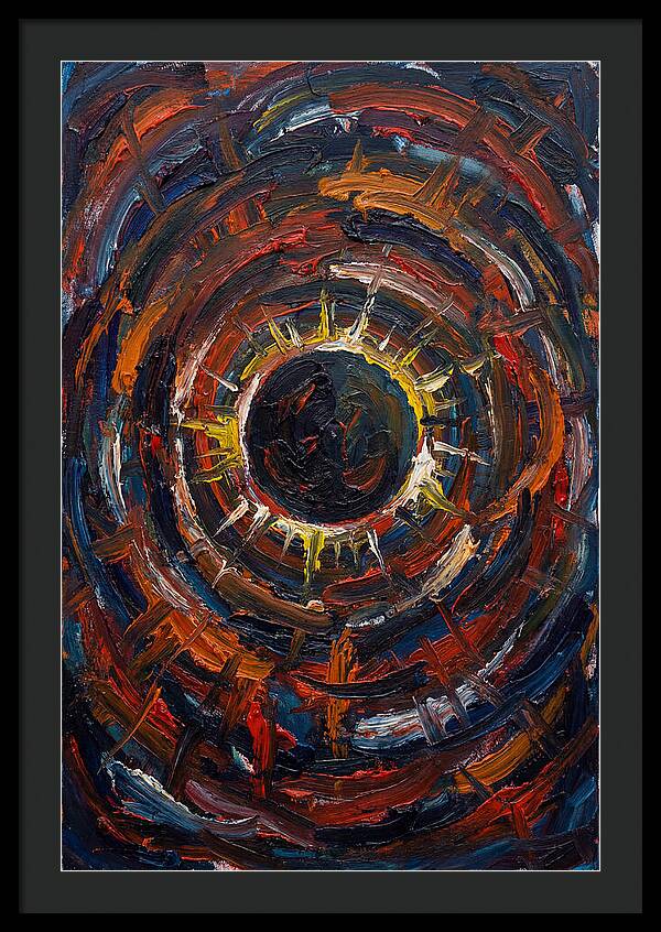 Eclipse In Vibrant Swirls