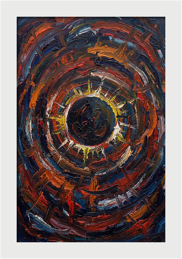 Eclipse In Vibrant Swirls