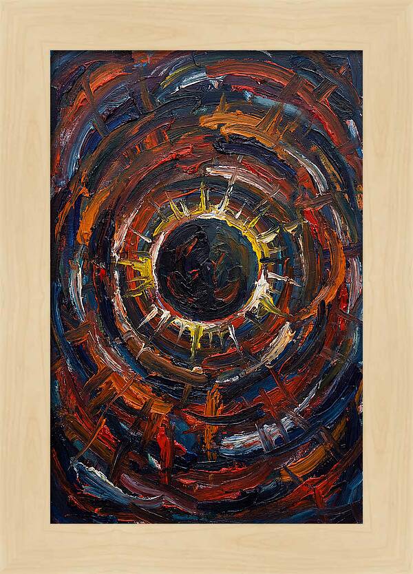 Eclipse In Vibrant Swirls