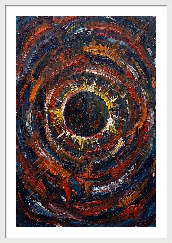 Eclipse In Vibrant Swirls