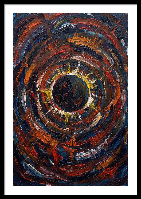 Eclipse In Vibrant Swirls