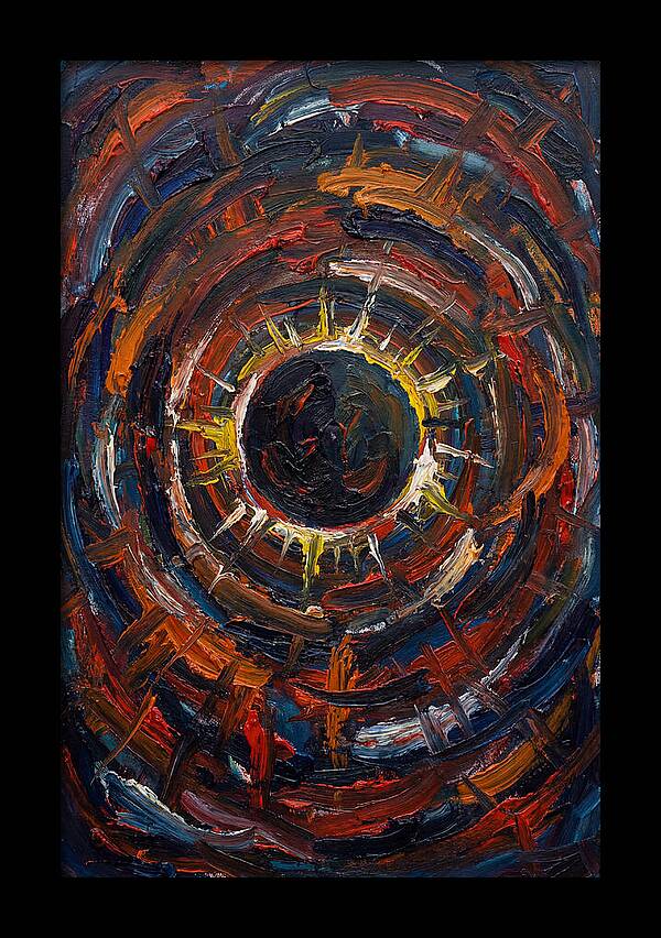 Eclipse In Vibrant Swirls
