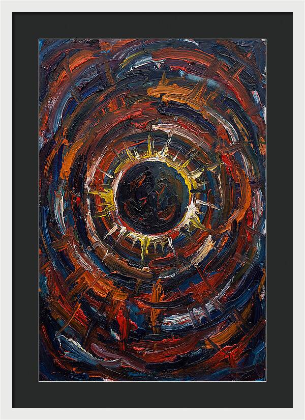 Eclipse In Vibrant Swirls