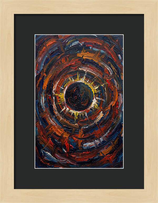 Eclipse In Vibrant Swirls