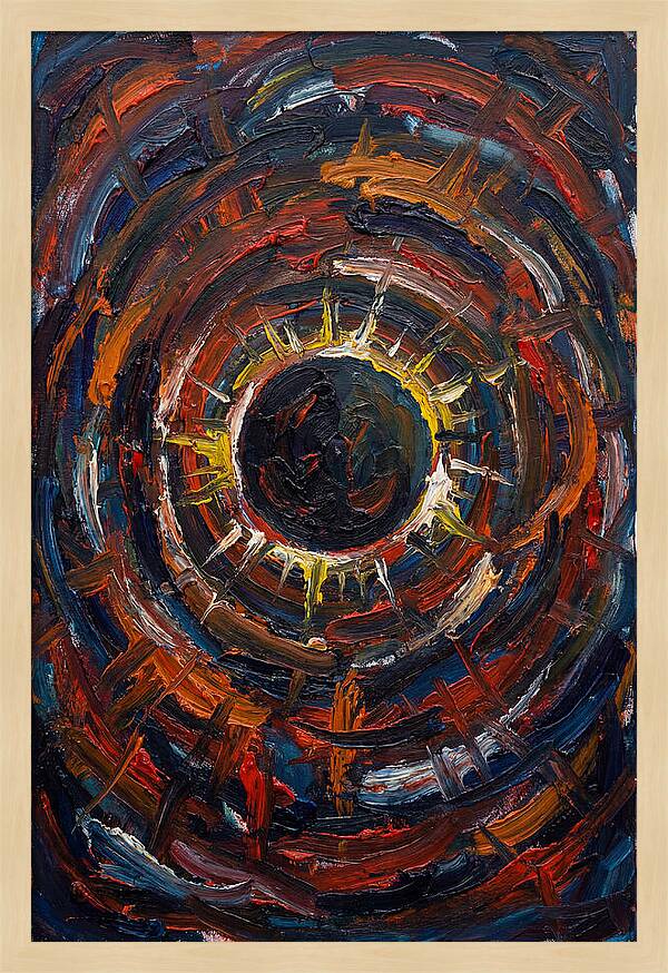 Eclipse In Vibrant Swirls
