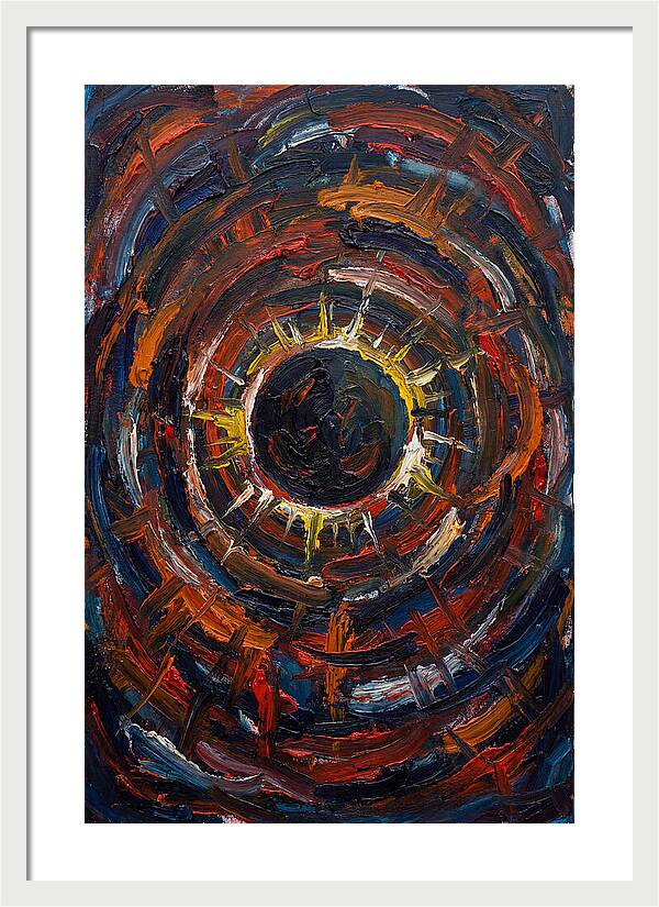 Eclipse In Vibrant Swirls