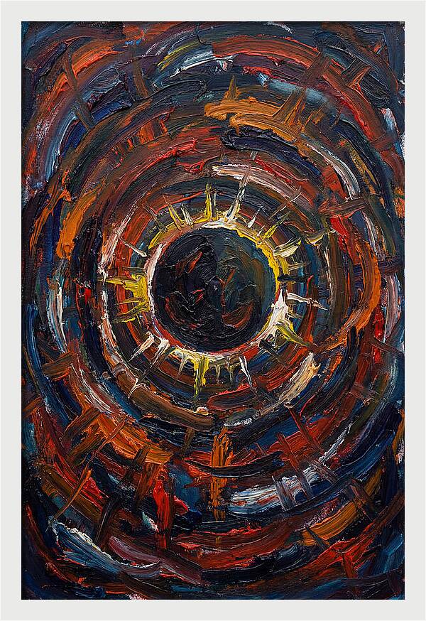 Eclipse In Vibrant Swirls