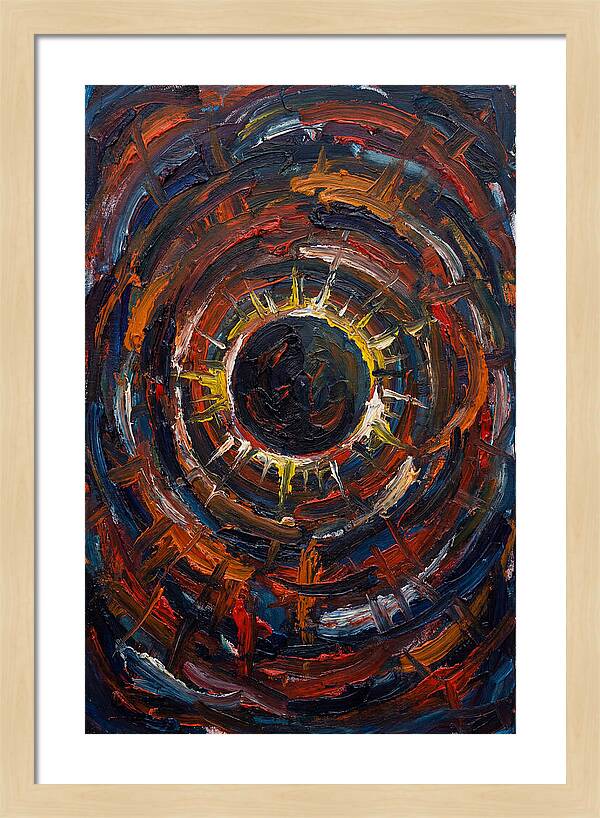 Eclipse In Vibrant Swirls