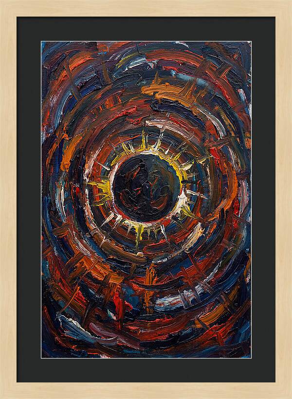 Eclipse In Vibrant Swirls