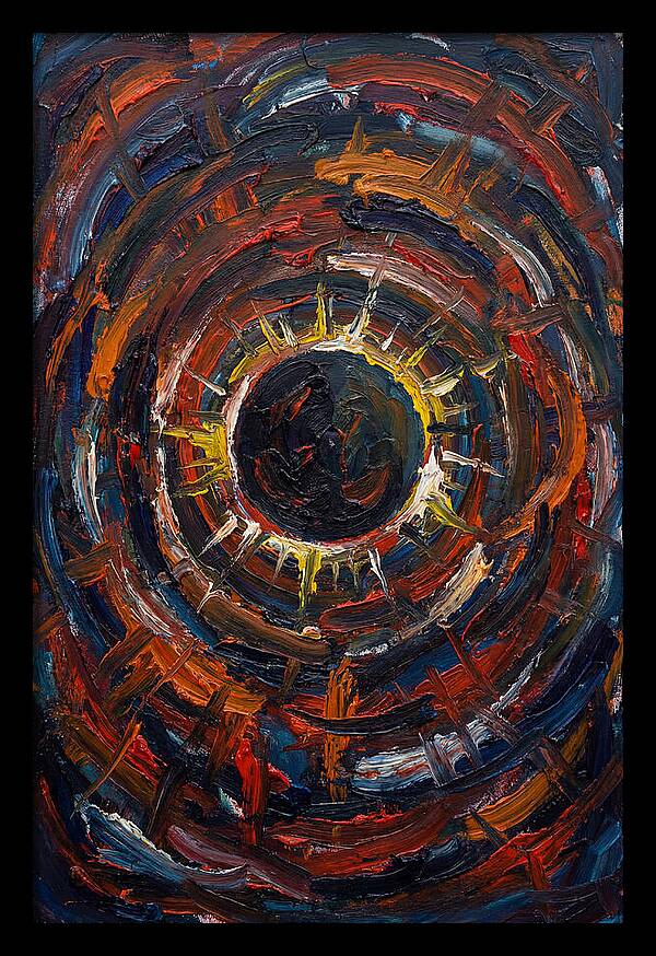 Eclipse In Vibrant Swirls