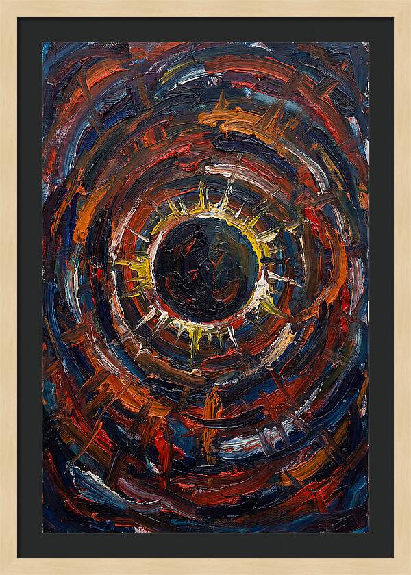 Eclipse In Vibrant Swirls