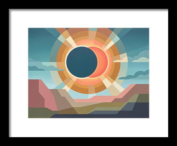 Eclipse Over Desert Landscape