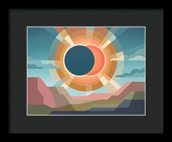 Eclipse Over Desert Landscape