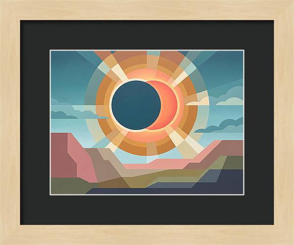 Eclipse Over Desert Landscape
