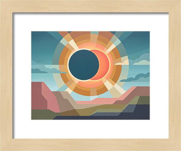 Eclipse Over Desert Landscape