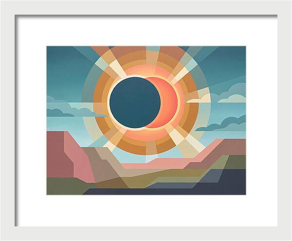 Eclipse Over Desert Landscape