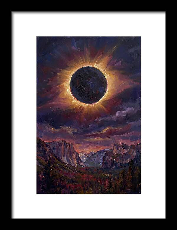 Eclipse Over Majestic Mountains